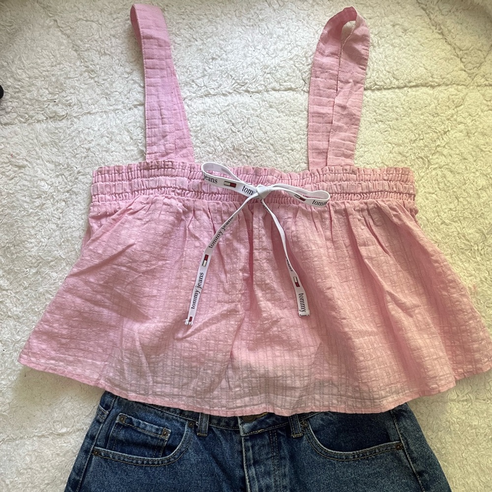 Tommy Hilfiger Pink Textured Top